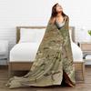 Super Soft Blanket Travel MultiCam Camo Camouflage Throw Blanket  Flannel Bedspread For Living Room Graphic Sofa Bed Cover