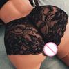 Sexy Plus Size Boxer Briefs Lace Floral Breathable Underwear Mesh Panties Low-Waist Hollow Briefs Transparent Sexy Lingerie