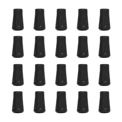 20pcs Outdoor Camp Hikes Protectors Caps Tip Rubber Trekking Poles Rubber Pad for Walking Poles