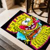 Yellow Spongebob Happiness Area Rug Design for Foyer Dining Room Study room Hallway Anti-slip Rug Decorate Offices