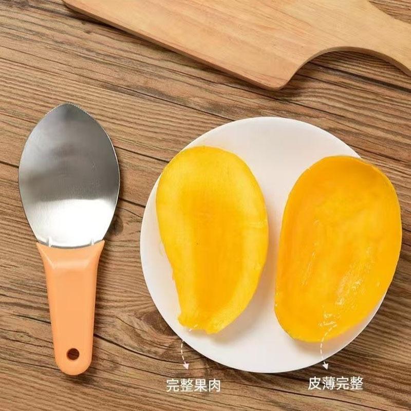 Stainless Steel Mango Corer Meat Remover Specialized Mango Slicer for Peeling Fruit Core Separator Spoon Knife Wholesale