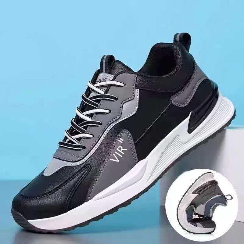 Men's Breathable Mesh Sneakers - Comfortable, Versatile, Thick-Soled Casual Running Shoes
