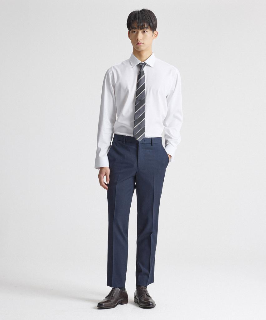 STCO [3X3 Crossfit] Tech-Poly Four-Way Stretch Essential Suit Pants Navy (Classic Fit)_Sslvz53Csn