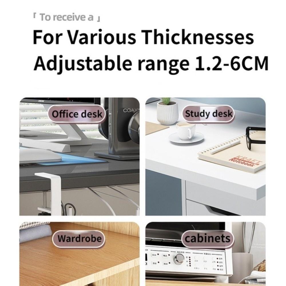 No Drill Cable Management Tray Steel Desk Wire Management New Cable Organizers