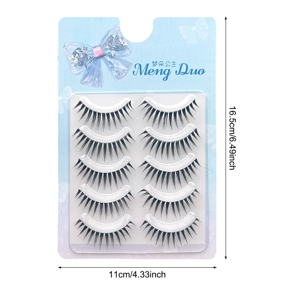 9-14mm Strip Wispy Fake Lashes C Curl Natural Look False Eyelashes Perfect Gift To Girls Or Ladies