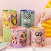 Owl Metal Piggy Bank Coin Box Jewelry Storage Mini Gift Cute Organizer Savings Home Accessories Living Room Decoration