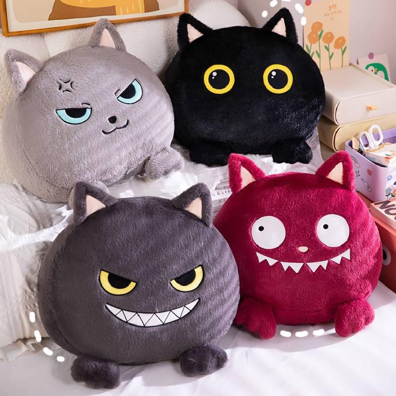 Cat Black Adorable Plush Toy Cartoon Girls Children Sleep Buddy Birthday Gift