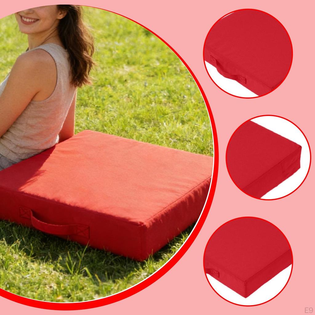 Outdoor Stadium Seat Cushion, Portable Sports Mat, Removable Handle, Waterproof Foam, Easy