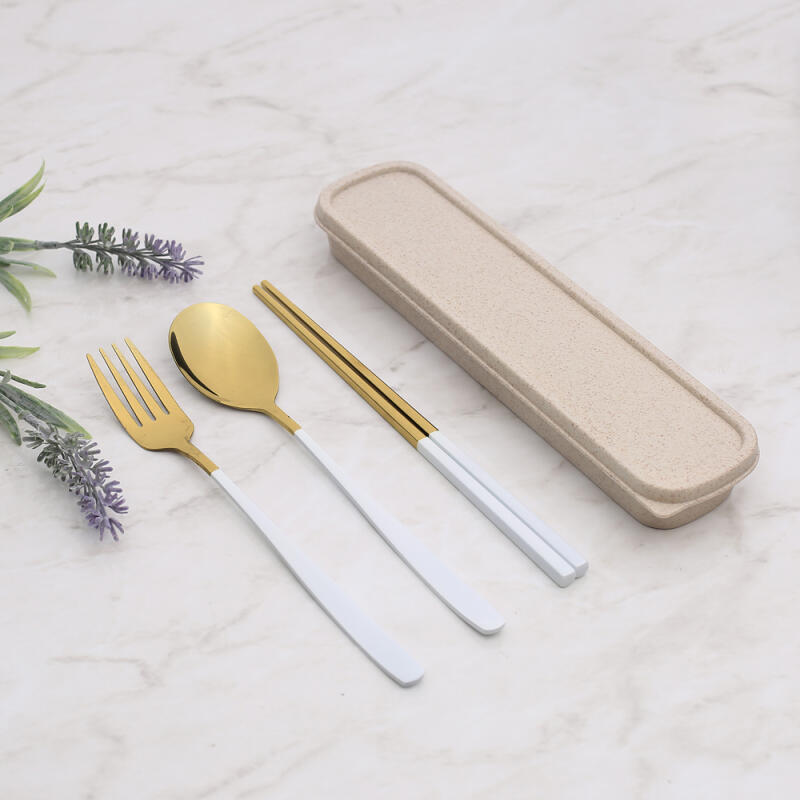 

Cookcity Portable Gold Spoon and Fork Set (5 Colors) 05. Black_1324147