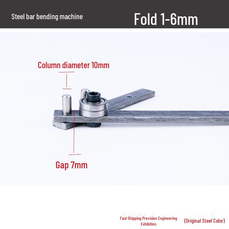 Rebar and Metal Strip Bending Tool - Manual Bender for Iron, Copper, Aluminum, and Steel.