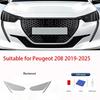 2Pcs Pre-Cut For Peugeot 208 -2025 Car Clear PPF TPU Sticker Transparent Black Headlight Protective Film Accessories