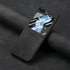 Samsung Z Flip6 Carbon Fiber Phone Case with Magnetic Card Holder for Z Flip5