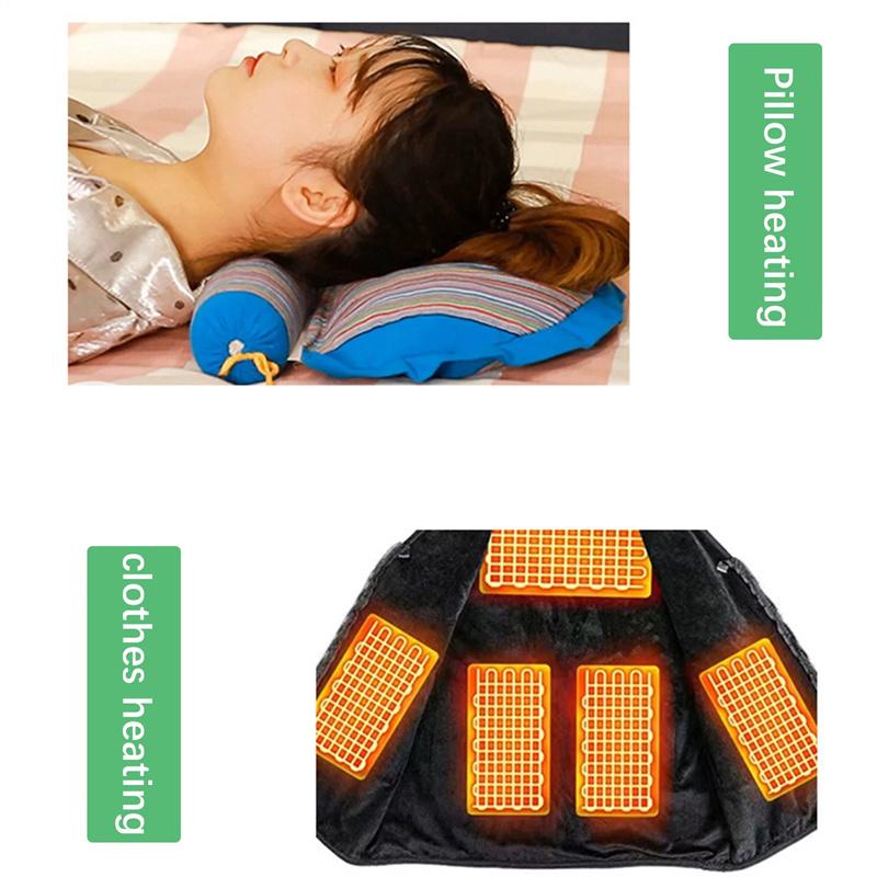 Usb Warm Paste Pads Fast-Heating Carbon Fiber Heating Pad Safe Heating Warmer Pad For Cloth Vest Jacket Coat Fishing Camping