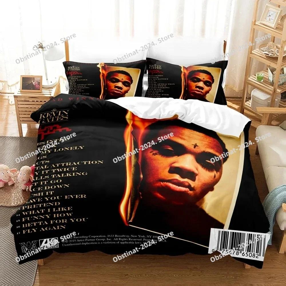 Top Kevin Gates Beding Set Single Twin Printed Bed Linen Set With Pilowcase Bed Soft Duvet Cover Soft Single Double Quen Super King-Sized Dimensionsd