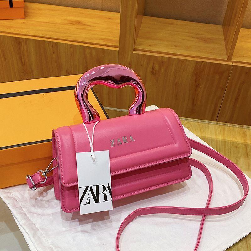 Versatile New Portable Korean Version Women's Bag Fashion Shoulder Internet Celebrity Solid Color Handbag