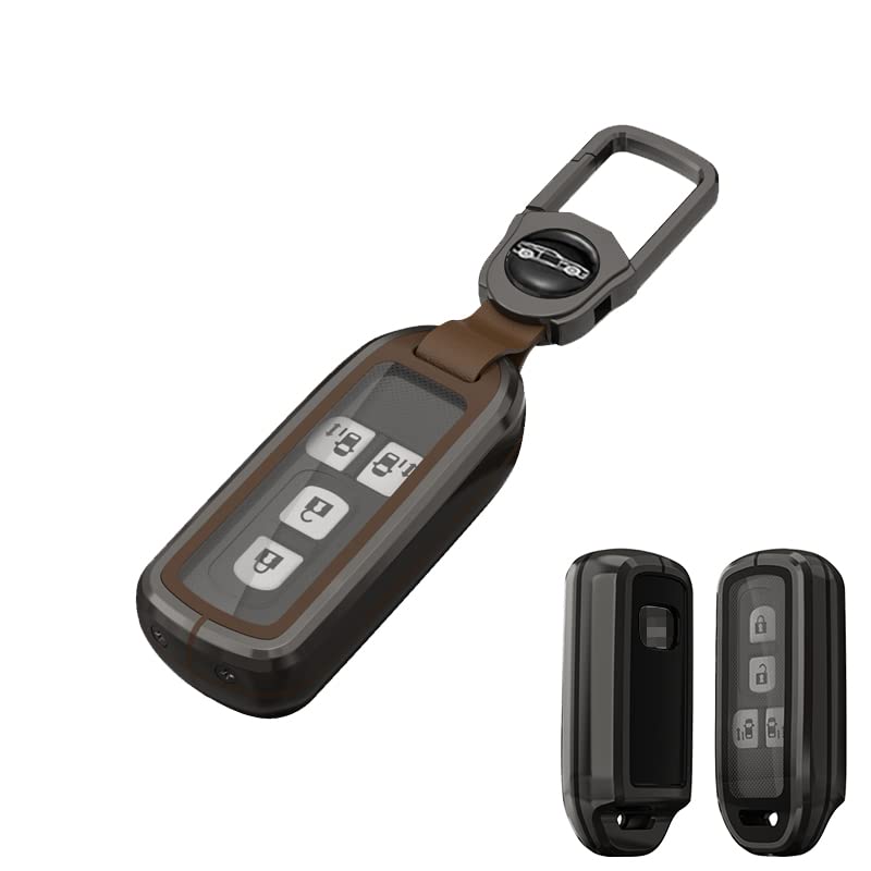 

[XRise] Honda Key Case, TPU, Assembled Key Case, Zinc, Metal, Compatible with N-BOX, N-BOX Custom (JF1 / JF2 / JF3 / JF4), N-BOX+ Plus, N-WGN, NW