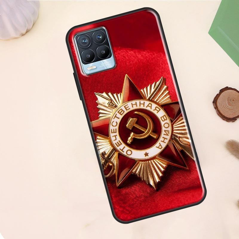 USSR Flag Soviet Union Case For Realme C75 C63 C61 C55 C51 C53 C35 C65 C67 C71 11 12 13 14 15 Pro Plus GT6 GT7 Pro