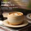 Ceramic Coffee Cup Saucer Egg-Shaped Cup Small Capacity Household Frosted Stone Latte Latte Flower Hand Cup Afternoon Tea