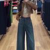 Retro High Waist Wide-Leg Jeans Women’s Slimming Drapey Spring Pants