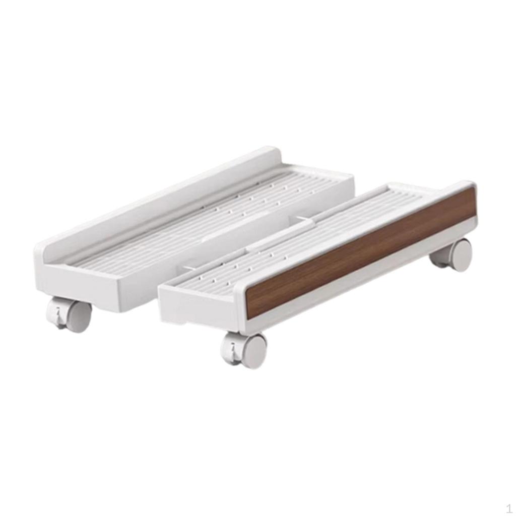 Computer Stand Riser Mobile CPU Holder for Gaming Home