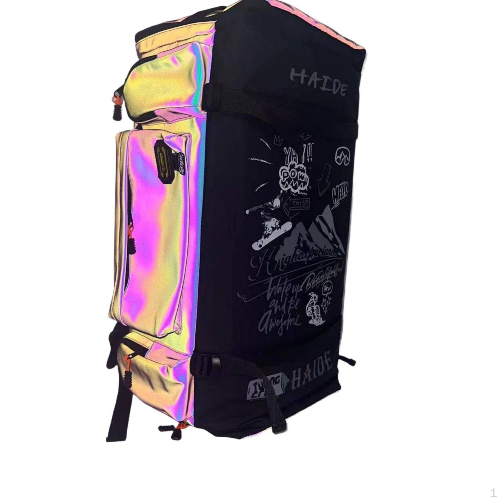 Iridescent Waterproof Ski Bag, Compartment Backpack