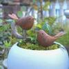 Rustic Metal Bird Sculptures Funny Retro Bird Statue Small Bird Figurine  Bird Enthusiasts Gift