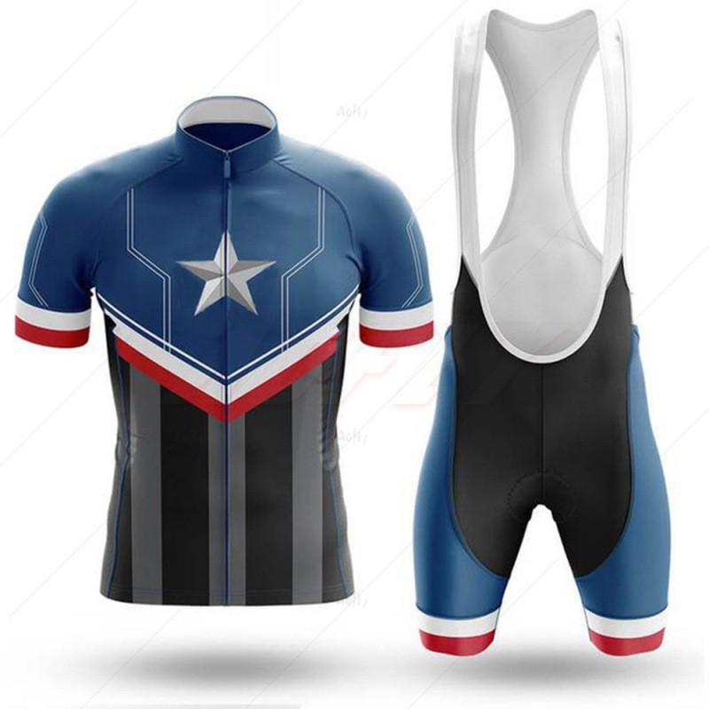 Cartoon Print Cycling Jersey Set Short Sleeve Breathable Quick Dry Bike Apparel Men Women Ride