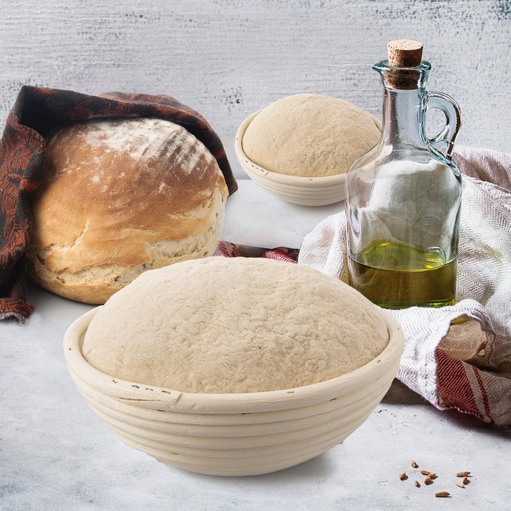 Rattan Basket for Proving and Shaping Bread Dough for a Loaf 1.5 Kg