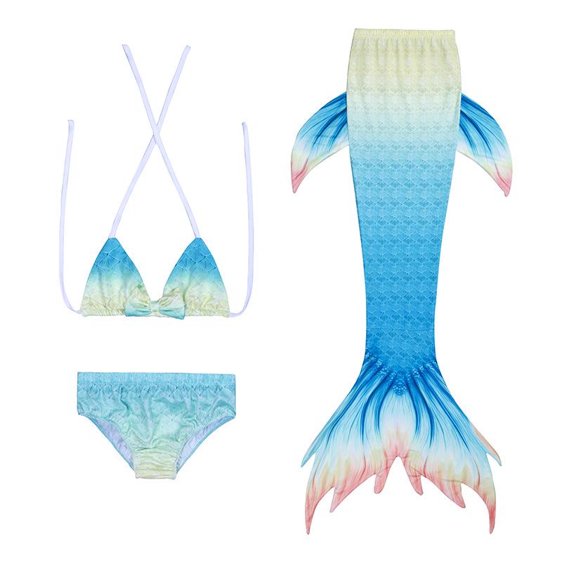 2025 Kids' Mermaid Tail Swimsuit Costume Bikini