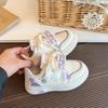 2026 Spring Girls' White Board Shoes - Princess Low-Top Casual Non-Slip Sports Sneakers
