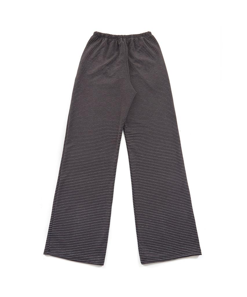 CHICKS Regular Striped Pants Black