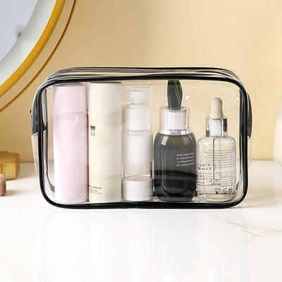 Black Frame Transparent Pouch Wash Bag Small DD-12449