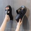 Slippers women wear 2025 summer new sandals fairy style cowhide thick-soled cool slippers sandals fashion Korean version tide