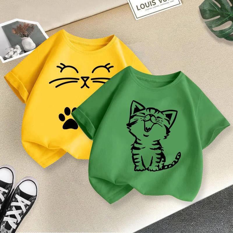 2-13J Kinder T-Shirt Eulenaufdruck Kinder T-Shirt Kinderkleidung T-Shirt Oberteile Tee Jungen Mädchen Baby T-Shirt