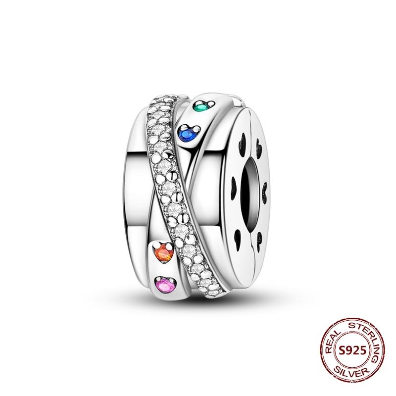 Copper Buckle Copper Charm Blue Star Moon Bead Butterfly Suitable For Original Bracelet Zircon Fine Diy Jewelry