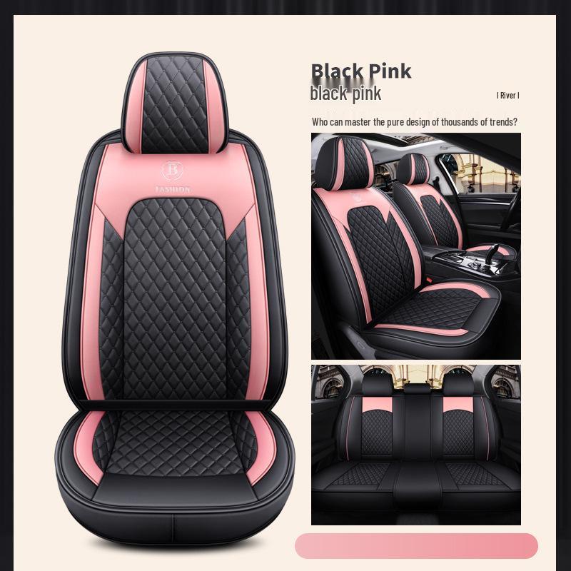 Jetour X70 Plus Cool Edition Bluebird Universal Car Seat Cushion - Full Leather, Diamond Pattern, Four Seasons.