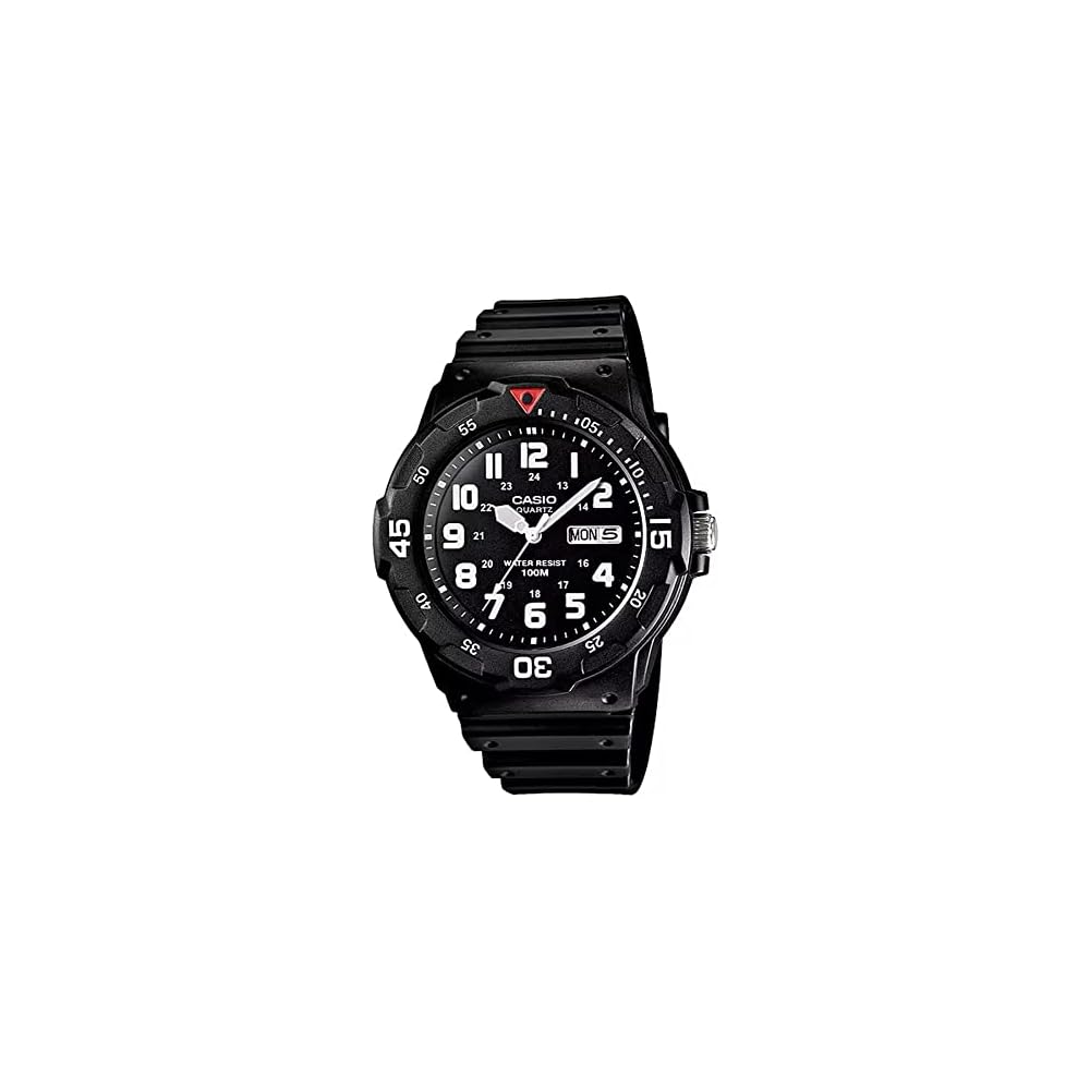 Casio Standard Quartz Wristwatch MRW-200H-1BV Men s Black Arabic Dial Overseas Model