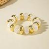 15 Style Vintage Minimalist Elegant Coffee White Resin Elastic Bangle Smooth Open Bracelets Women Daily Holiday Jewelry