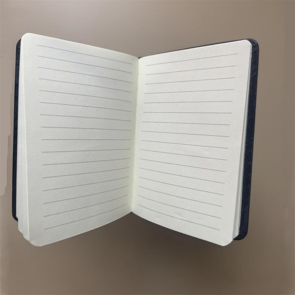 Student Classroom Notebook Cartoon Printed Portable Imitation Leather Black Notebook Creative Notebook