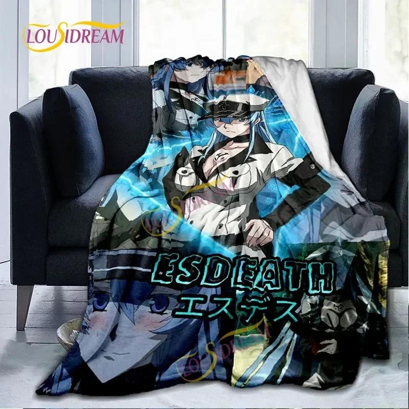 Akame Ga Kill Flannel Warm Lightweight Blanket Japan Animation Children's Game Home Office Travel Bed Sofa Napping Blanket.