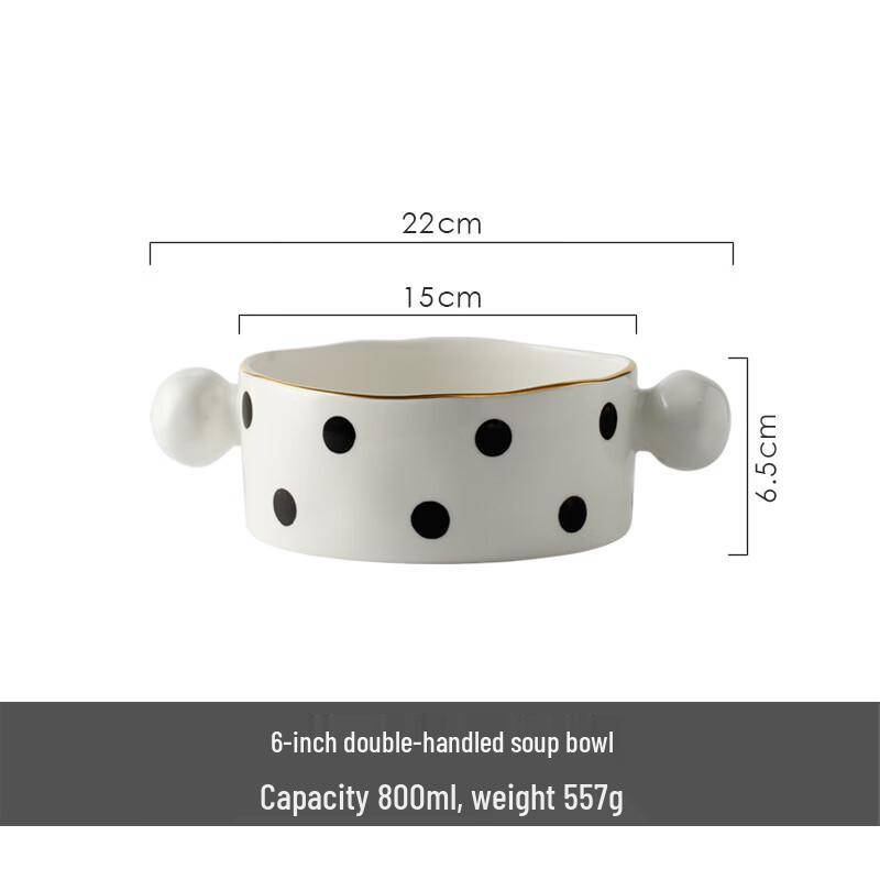 

ZISIZ Gold-Rimmed Ceramic Dinnerware Set