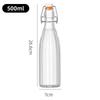 Multi-functional Thickened Transparent Glass Snap-on Bottle for Homebrewed Fruit Wine & Beverages