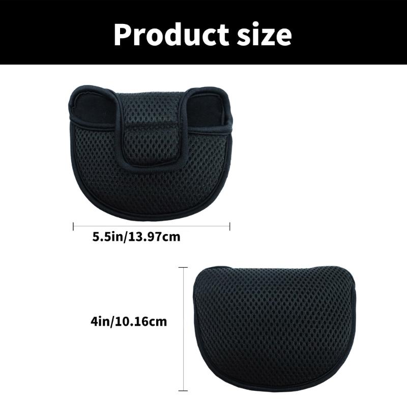 Golfing Club Putter Headcover Nylon Net Mallet Putter Headcover Golf Equipments for Professional Player Enthusiasts