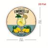 Vintage Metal Tin Sign 8x8 Inch Round Limoncello Spritz Wall Art Rustic Decor for Garage Man Cave Garden Bar Outdoor