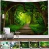 Home Decor Tapestry Beautiful Landscape Sunlight Through Forest  Wall  Sofa Bedroom Dorm
