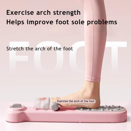 Ayak Kemeri Antrenörü Ayak ve Kemeri Kaslarını Güçlendirir 2'si 1 Arada Kemeri Germe Aleti Masajlı Taşınabilir Ayak Destek Ekipmanı Dans Fitness İçin