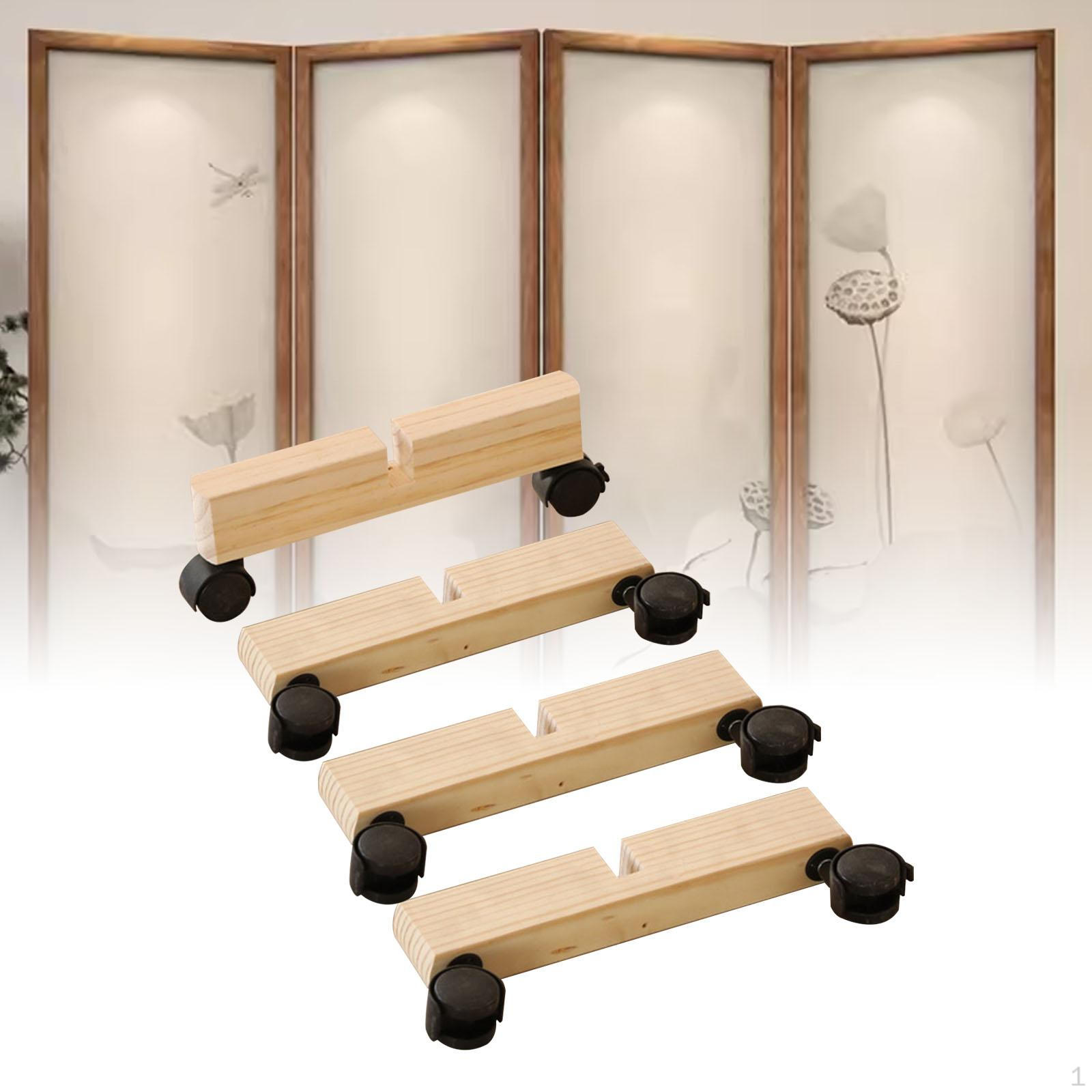 

4 шт. кронштейны для экрана конфиденциальности, кронштейн, деревянное основание, опора для ног, Wooden