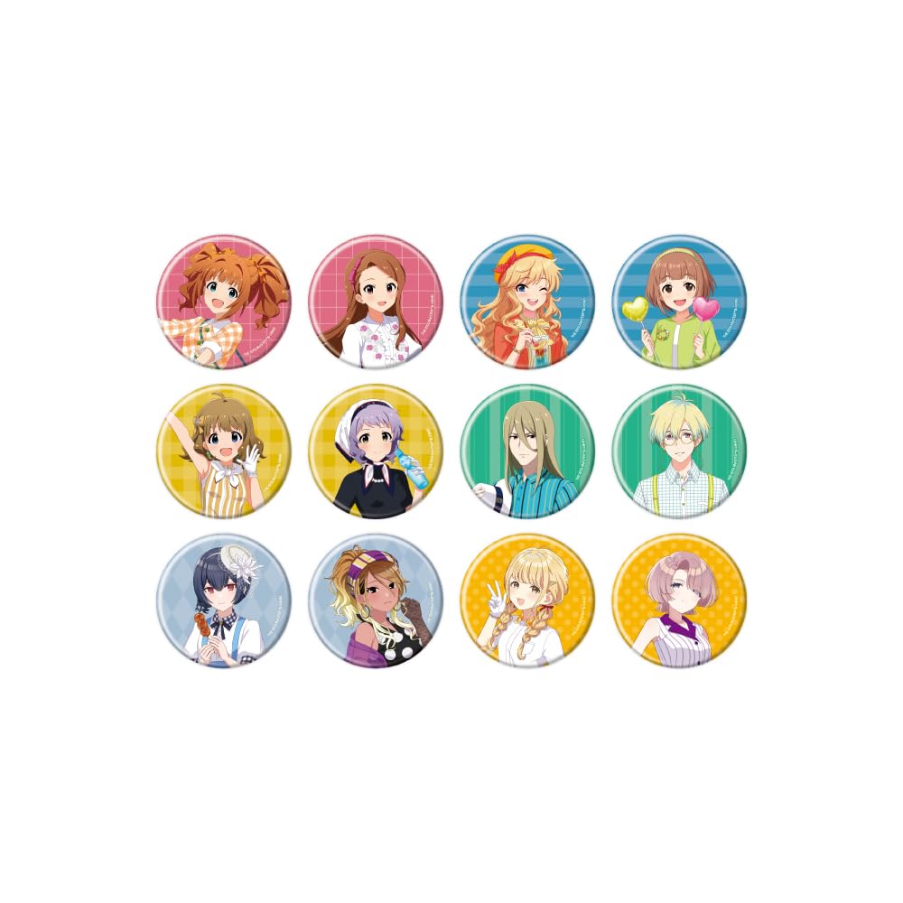 Серия «Идолмастер» x Парк аттракционов Сейбуэн Ретро Фест 01 Полный набор значков (Коробка 12)