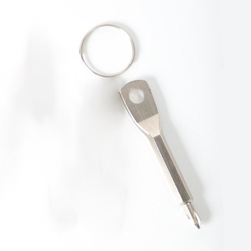 Portable EDC Multi-function Screwdriver with Keychain and Phillips/Flathead Tips