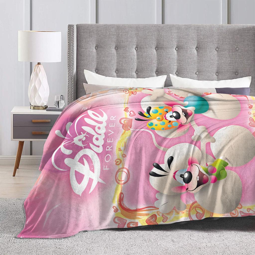 Kerst Diddl Dekens Kwaliteit Warm Beddengoed Plaids Winter Kamperen Woonkamer Grafische Sprei